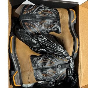 Ariat Men's Tan and Black Cowboy Boots